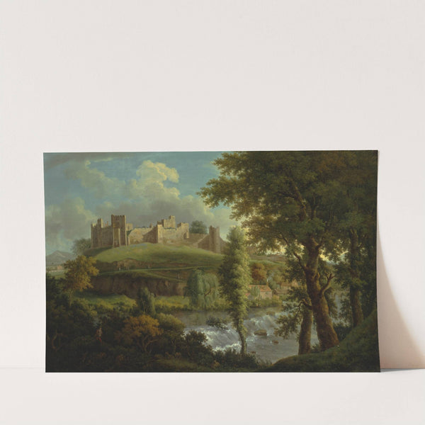 Ludlow Castle with Dinham Weir, from the South-West by Samuel Scott