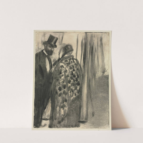 Ludovic Halévy and Madame Cardinal (The Conversation) for ‘La Famille Cardinal’ by Ludovic Halévy (c. 1880–83) by Edgar Degas