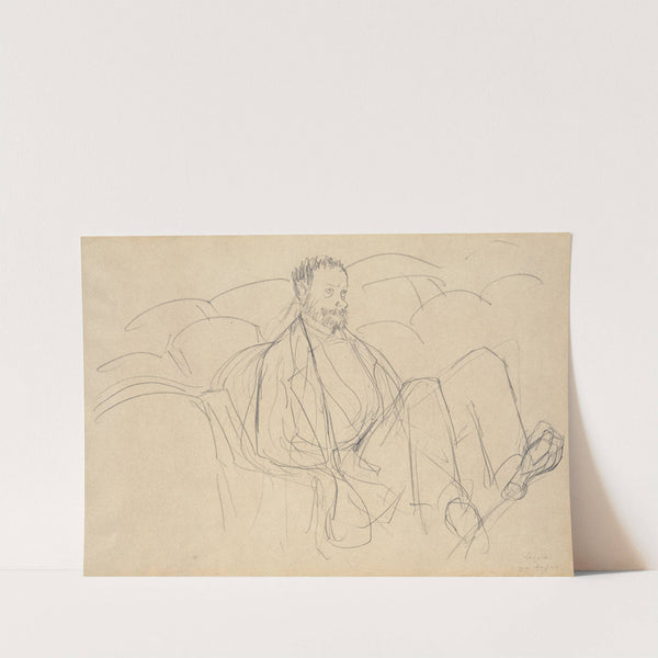 Ludovic Lepic at the Theatre (1877) by Edgar Degas