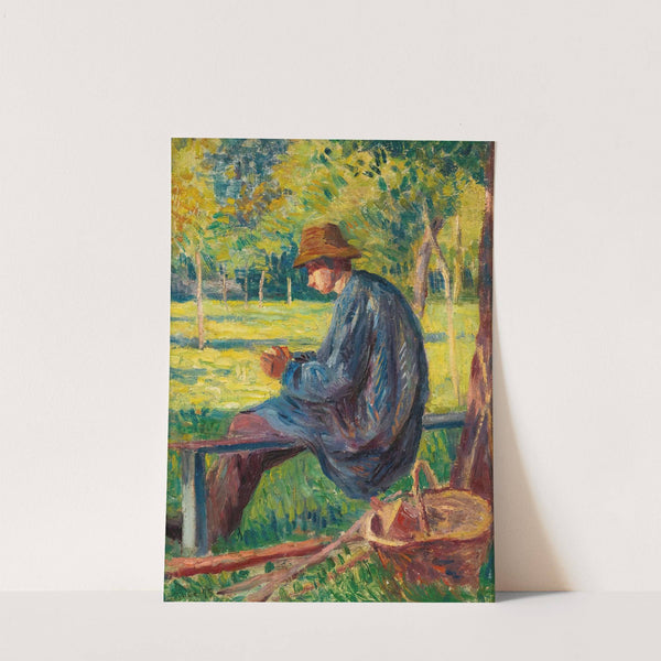 Ludovic Rodo Pissarro Dans Le Jardin De Son Père À Eragny (1895) by Maximilien Luce