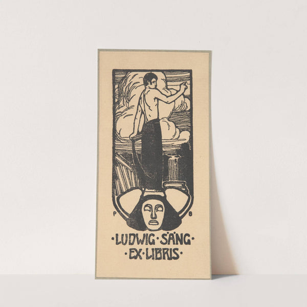 Ludwig Säng – ekslibris (1900) by Paul Bürck