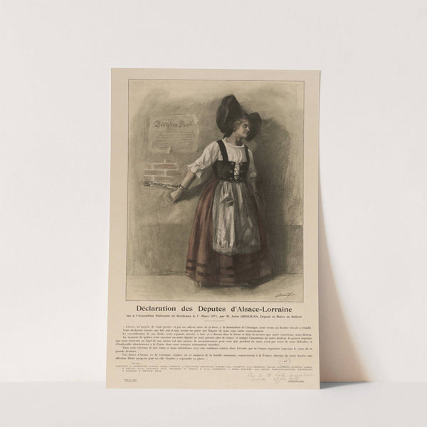 Lue à l’Assemblée Nationale de Bordeaux le 1er Mars 1871, par M. Jules Grosjean, Député et Maire de Belfort (1914) by Lucien Jonas