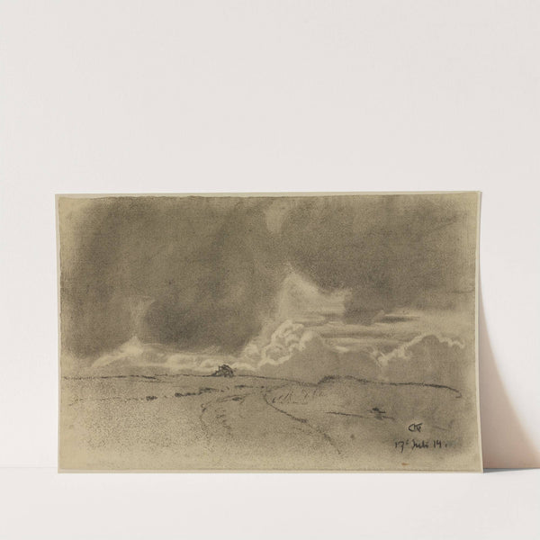 Luft- und Wolkenstudie by Gustav Kampmann