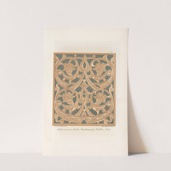 Luftfenster in der Moschee Mamhammed ge Woalli zu Kairo 2 by Friedrich Maximilian Hessemer