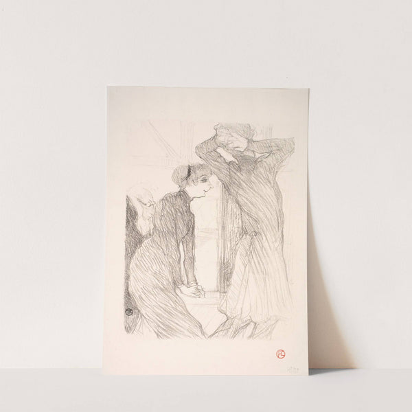 Lugné Poë et Berthe Bady dans Au-dassus des Forces Humaines by Henri de Toulouse-Lautrec