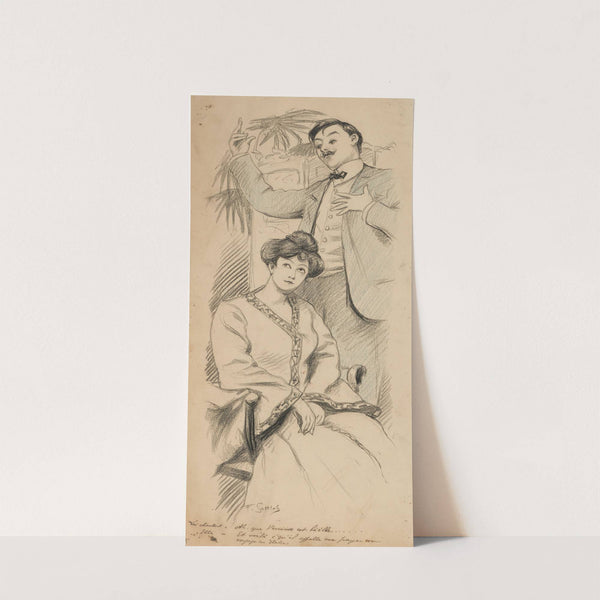 Lui chantant – Ah, que Veniise est bèèlle… Elle – Et voilà c’qu’il appelle me payer un voyage en Italie by Fernand Louis Gottlob