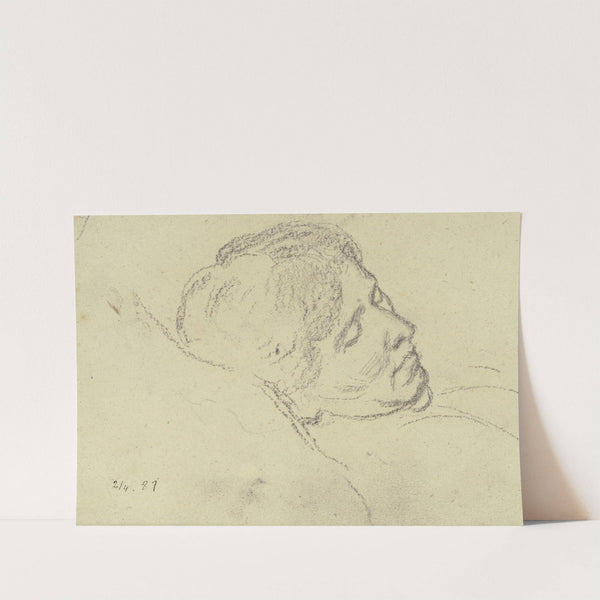 Luise Scholderer schlafend by Otto Scholderer