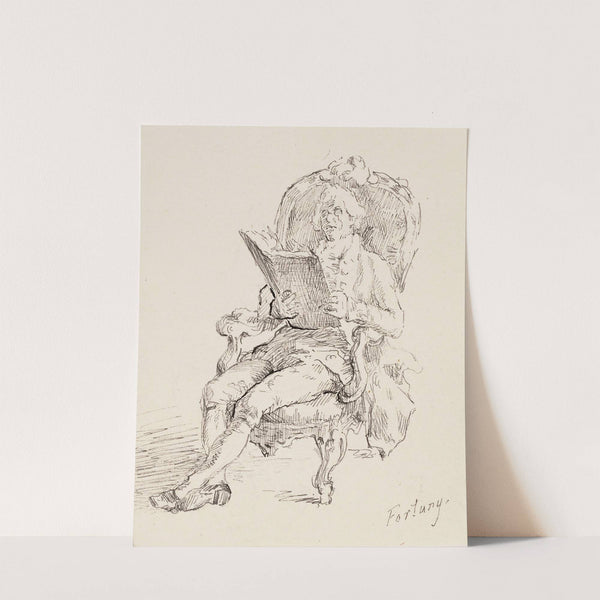 Lukeva mies, Mariano Fortunyn mukaan by Helene Schjerfbeck