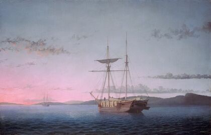 Lumber Schooners at Evening on Penobscot Bay