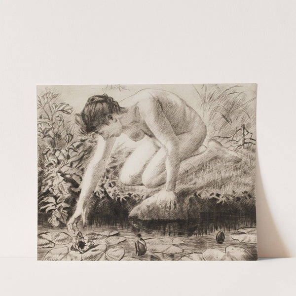 Lumpeita poimimassa by Torsten Wasastjerna