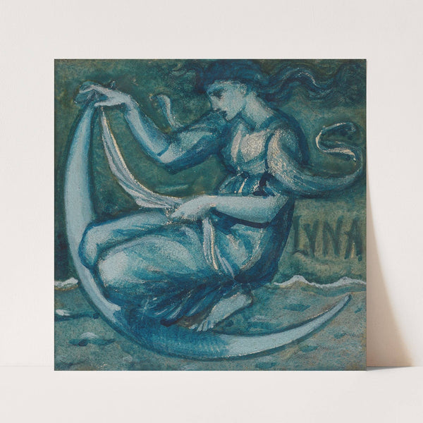 Luna by Sir Edward Coley Burne-Jones