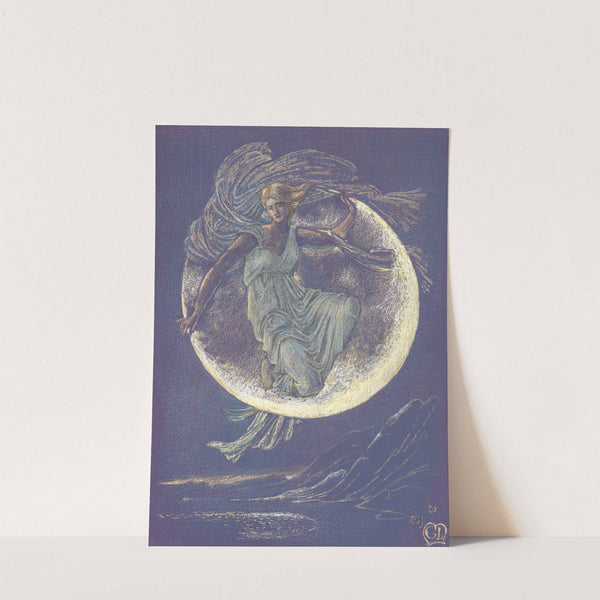 Luna by Sir Edward Coley Burne-Jones