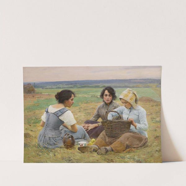 Lunch Break in the Fields by Charles Sprague Pearce