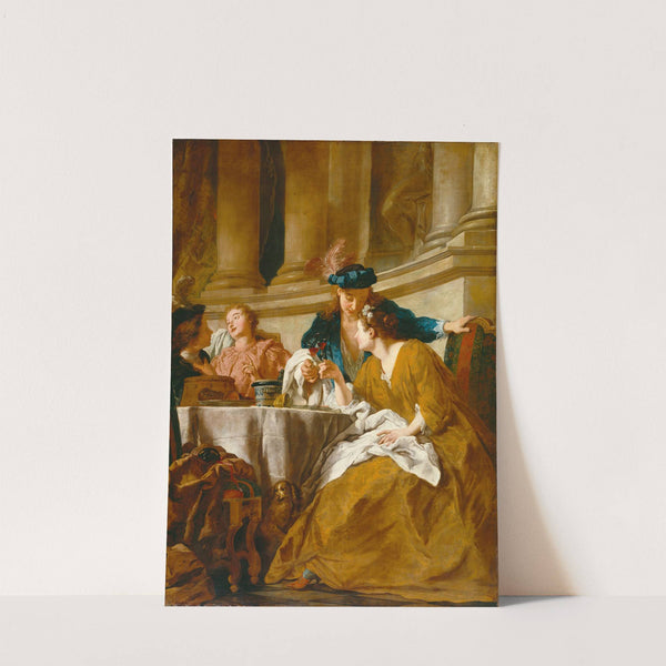 Luncheon with Figures in Masquerade Dress (1725) by Follower of Jean-François de Troy