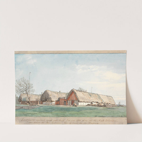 Lundsgaard omtrent midt på Læssø by P. C. Skovgaard