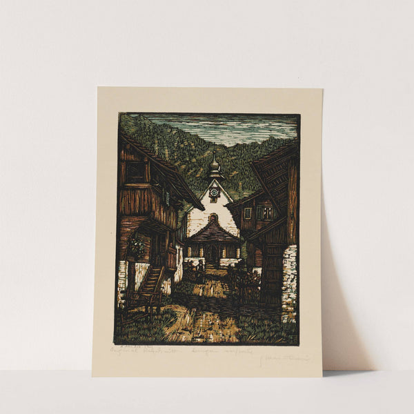 Lungern Dorfpartie (1943) by Giuseppe Haas-Triverio