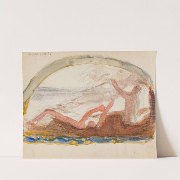 Luonnos teokseen Kultakausi by Magnus Enckell