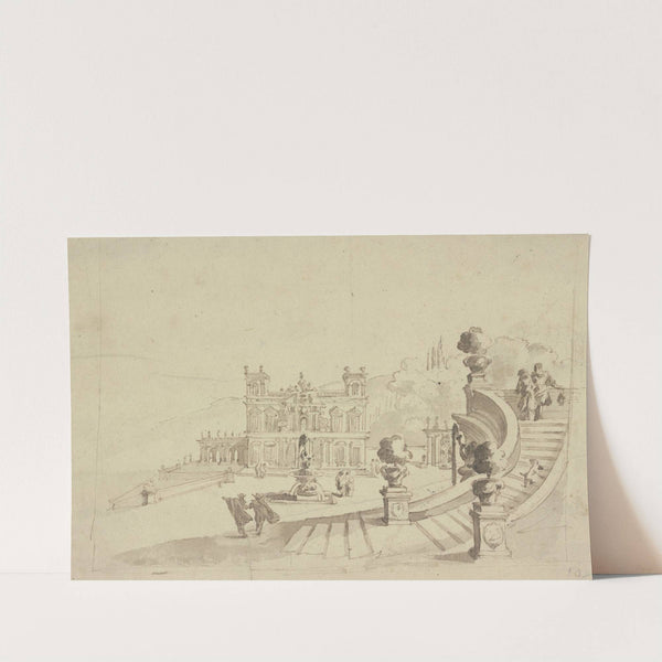 Lusthof zu Livorno des Großherzogs von Florenz by Johann Wilhelm Baur