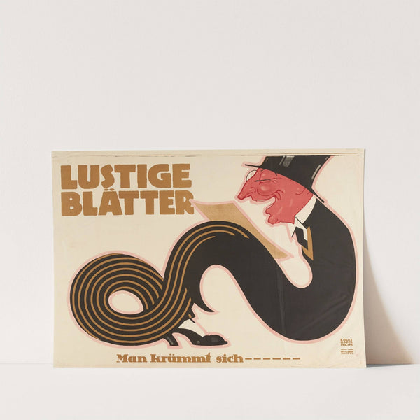 Lustige Blätter – man krümmt sich —— (circa 1927) by Louis Oppenheim