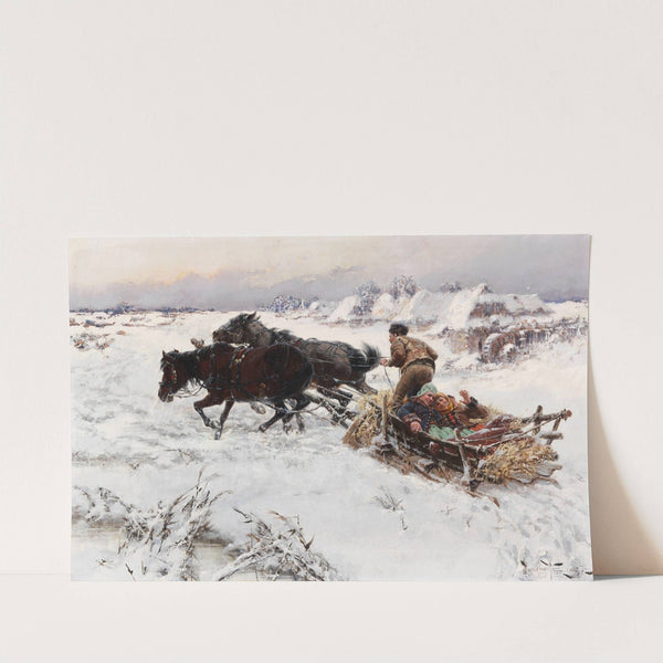 Lustige Schlittenfahrt by Jaroslav Věšín