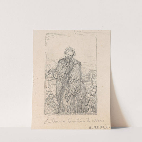 Luther in the Cemetery of Worms by Nicaise De Keyser