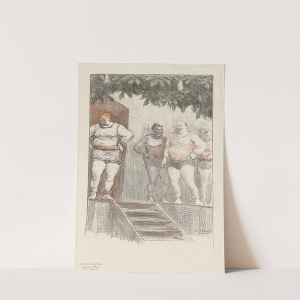 Lutteurs de foire (1898) by Henri-Gabriel Ibels