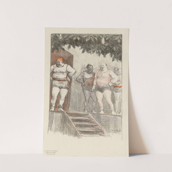 Lutteurs de foire (1898) by Henri-Gabriel Ibels