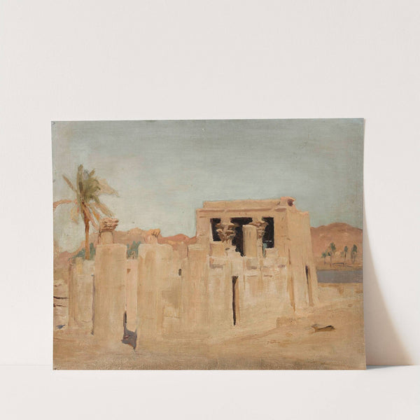 Luxor – bank of the Nile. From the journey to Egypt by Jan Ciągliński