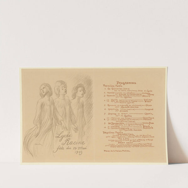 Lycée Racine, fête du 24 mai 1903 (1903) by Théophile Alexandre Steinlen