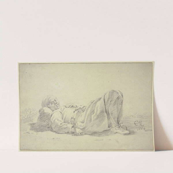 Lying boy (1664) by Cornelis Saftleven