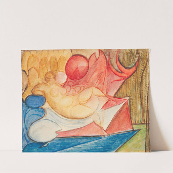 Lying Female Nude by Leon Chwistek