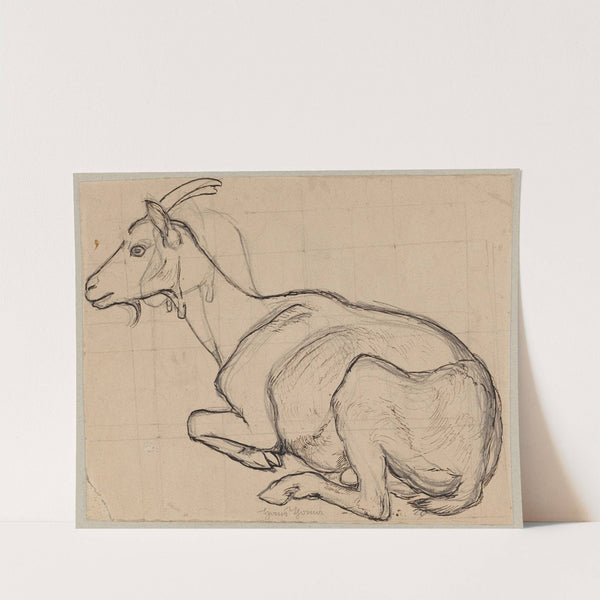 Lying Goat (1891) by Hans Thoma