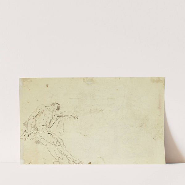 Lying male nude by Gaspare Diziani