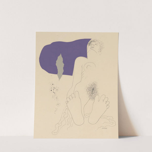 Lying nude by Mikuláš Galanda