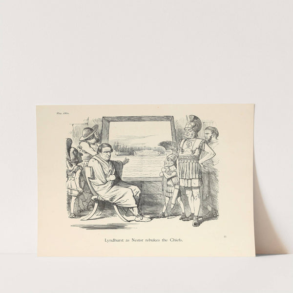 Lyndhurst as Nestor rebukes the Chiefs by Sir John Tenniel