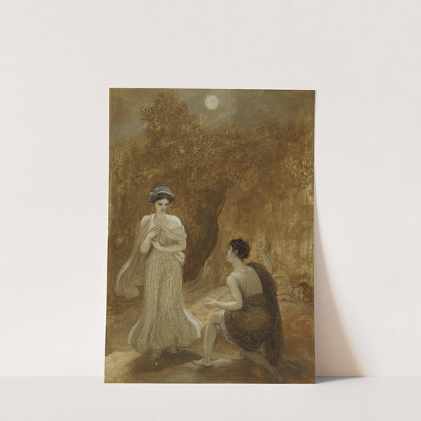 Lysander declaring his passion to Helena (1820-1825) by Robert Smirke