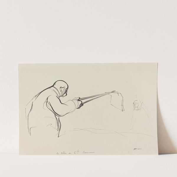 M. Clemenceau. La lettre du Cte Czernin (c. 1914-1919) by Jean-Louis Forain