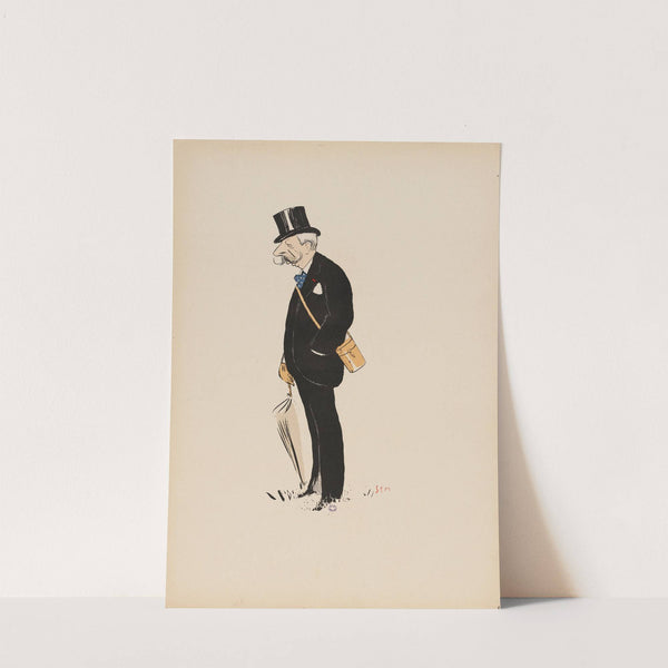 M. de Saint-Albin, directeur du Jockey-Club (1900) by Georges Goursat (Sem)