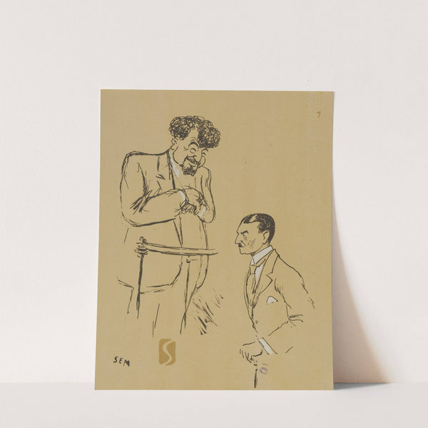 M. F-I Mouthon et M. Casella (1918) by Georges Goursat (Sem)