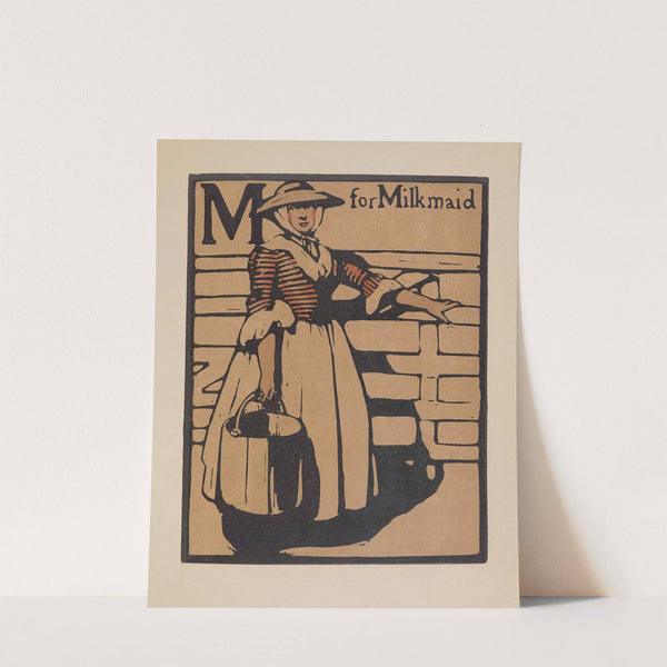 M for Milkmaid (1899) by William Nicholson