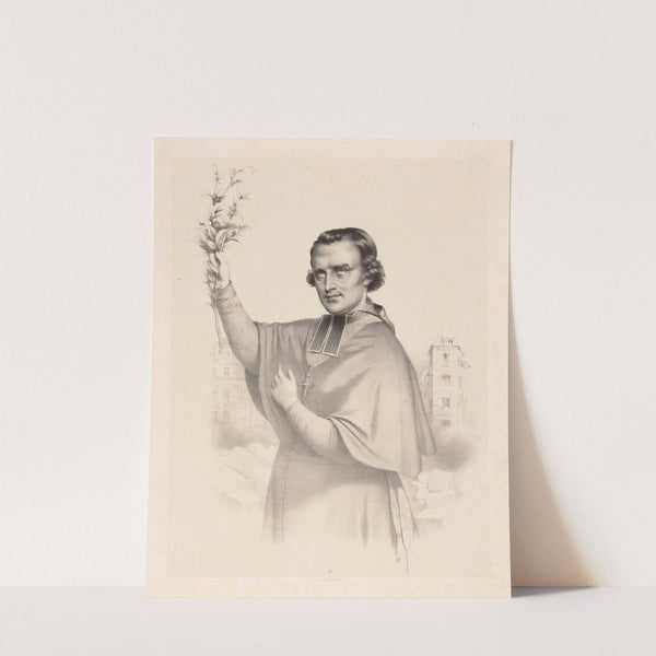 M.gr Denis-Auguste Affre, Archevêqe de Paris, blessé mortellement sur la barricade du Faubourg Saint Antoine le 25 Juin 1848 (1848) by Marie-Alexandre Alophe