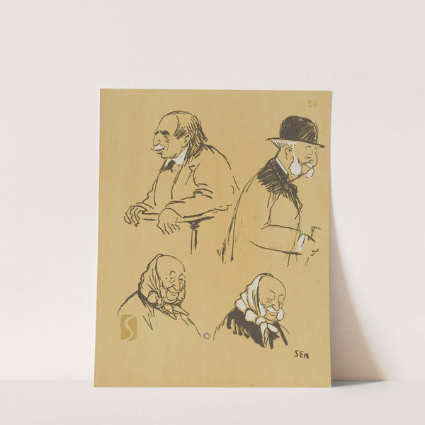 M. Jean Finot et M. Arthur Meyer (1918) by Georges Goursat (Sem)