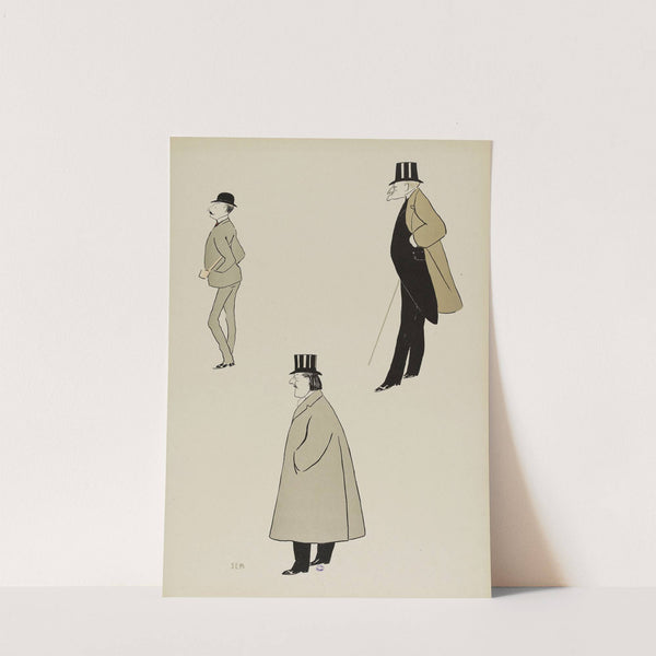 M. Jean Stern, M. Edgar Stern et Franck Gardner (1904) by Georges Goursat (Sem)