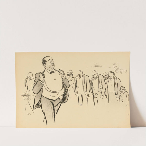 M. Lilaz et son personnel (1919) by Georges Goursat (Sem)