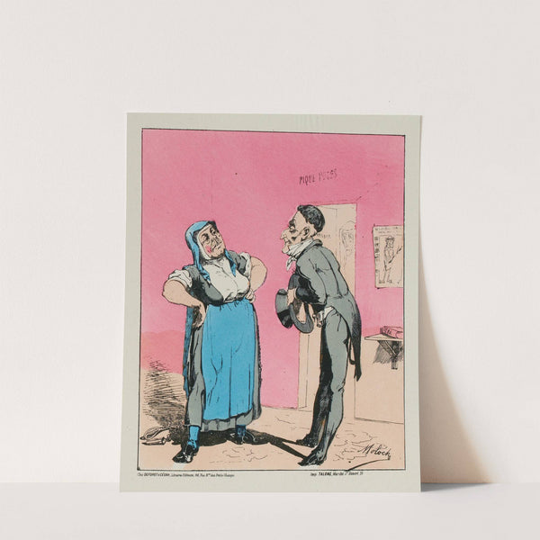 Ma chère sœur, je viens vous demander un petit conseil, pour un accouchement que j’ai à faire (1871) by Moloch (Alphonse Hector Colomb)