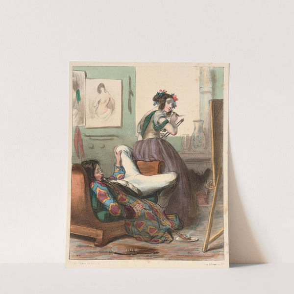 Ma sainte te ressemble n’est pas Nini (1838) by Paul Gavarni