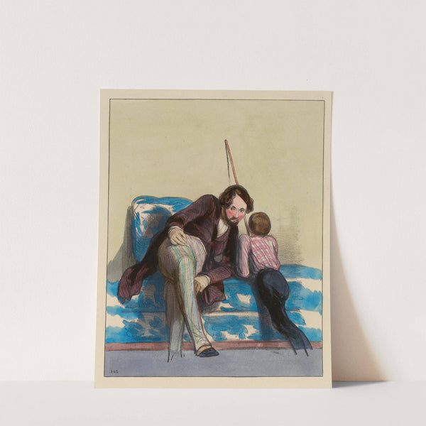 Ma tante Amélie qui disait l’autre jour à Maman. Des grises quoi donc dis (1838-1840) by Paul Gavarni