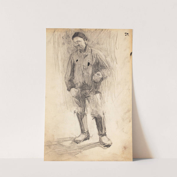 Maalaismies, luonnos by Magnus Enckell