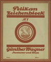 Maandblad Verf en Kunst van P.A. Regnault (ontwerptekening in schetsblok)