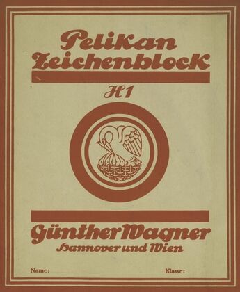 Maandblad Verf en Kunst van P.A. Regnault (ontwerptekening in schetsblok)